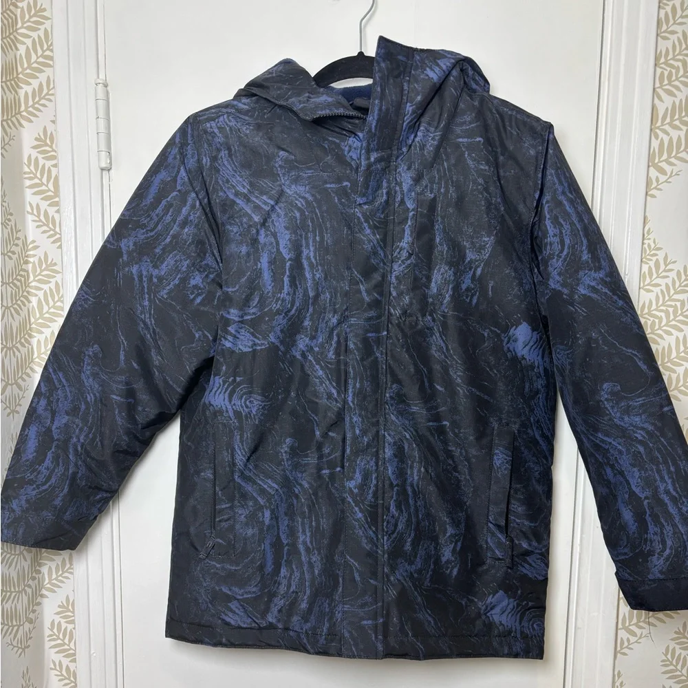 The Children's Place Blue and Black Kids Jacket Size Large 10/12